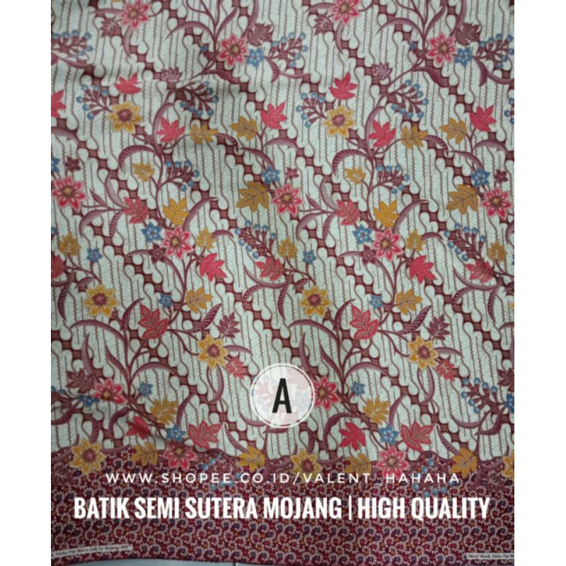 Kain Batik Semi Sutera Halus MOJANG Meteran