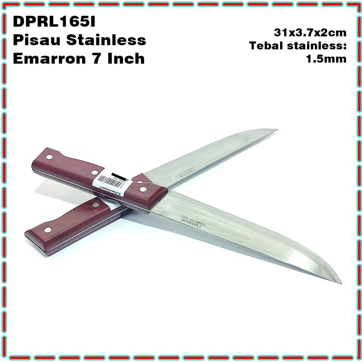 DPRL165I Pisau Dapur/Pisau Serbaguna Stainless Emarron 7 Inch