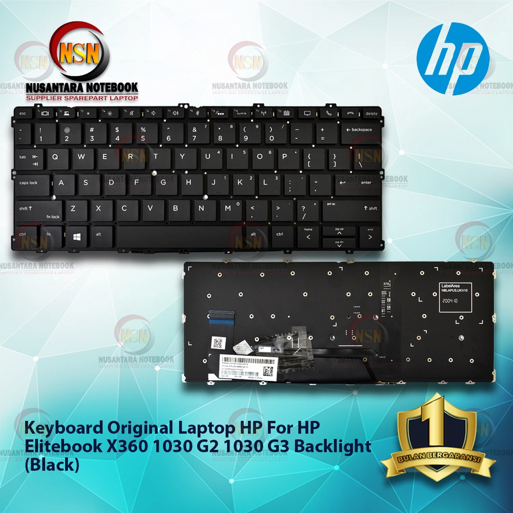 Keyboard Original Laptop For HP Elitebook X360 1030 G3 Backlight Black