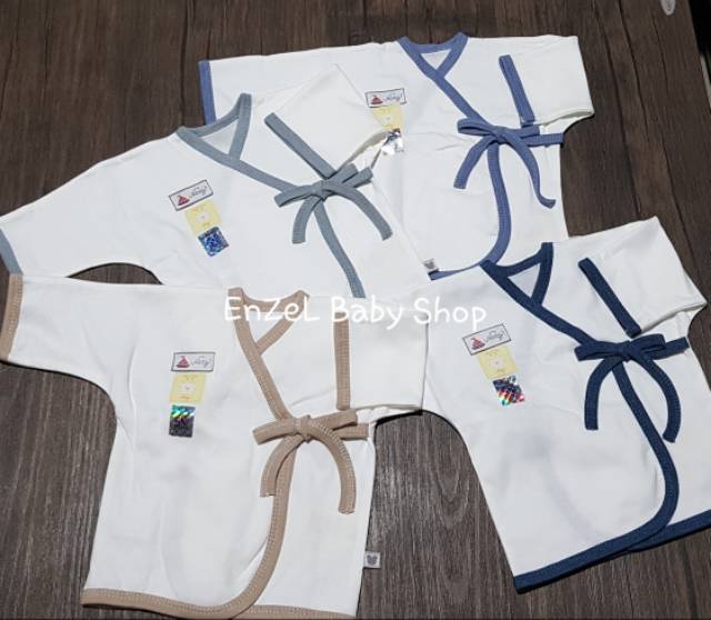 Baju Kimono bayi Tangan Panjang size Newborn / Baju Bayi NARY / Premium Cotton / SNI-1