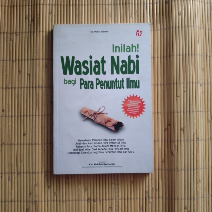 

Original Inilah wasiat nabi bagi para penuntut ilmu