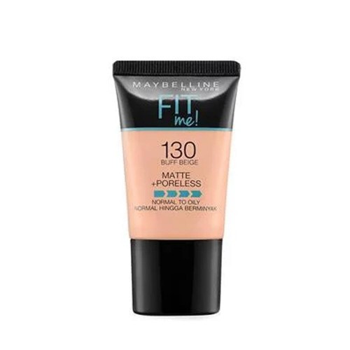 New Travel Size MAYBELLINE Fit Me Matte + Poreless Liquid Foundation Tube - 130 BUFF BEIGE