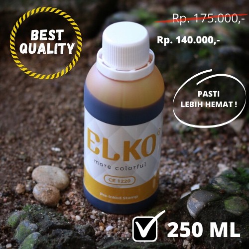 

Tinta Stempel Flash Trodat Otomatis Warna KUNING isi 250 ML ELKO Waterproof