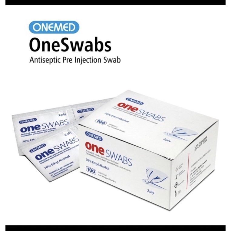 Alkohol Swab / Kapas Alkohol / Tissue Alkohol / One Swab