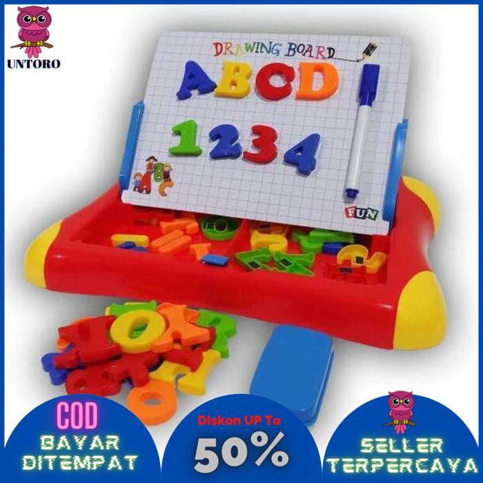 

BISA BAYAR DITEMPAT Magnetic Learning Case / Magnetic Board / Mainan Anak Papan Tulis STOK TERBATAS