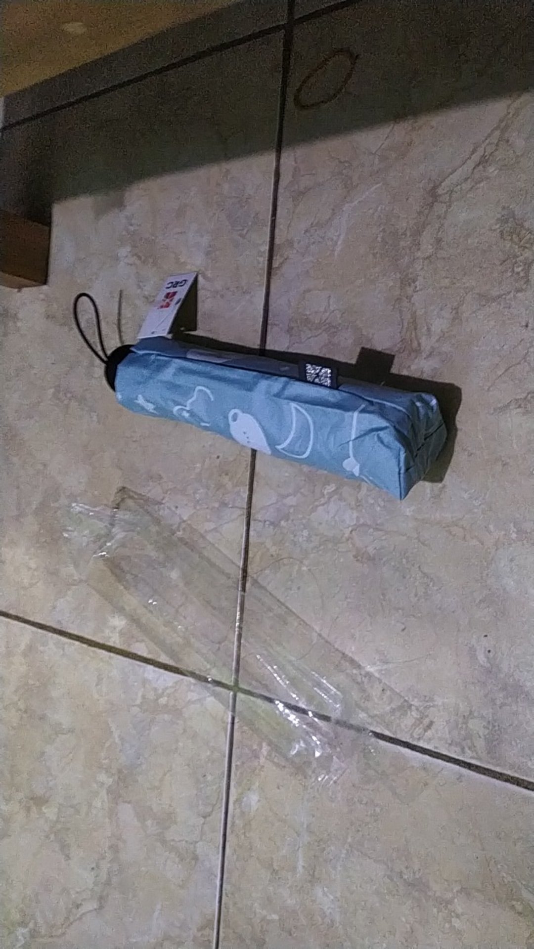 Payung Lipat 3 Happy Full Print / Lapis Hitam Anti Uv / Grc - 001