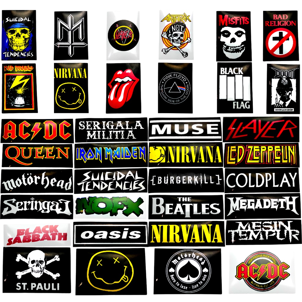 Sticker Musik Anti Air Bahan Graftac (BEBAS PILIH MOTIF)