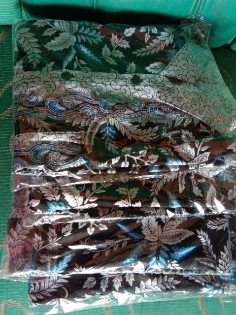Batik Couple Keluarga Sania Ruffle Ori Ndoro Jowi Dnt Blarak Biru..