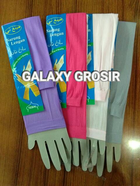 [6pcs] Manset/deker tangan polos halus mix warna harga grosir termurah