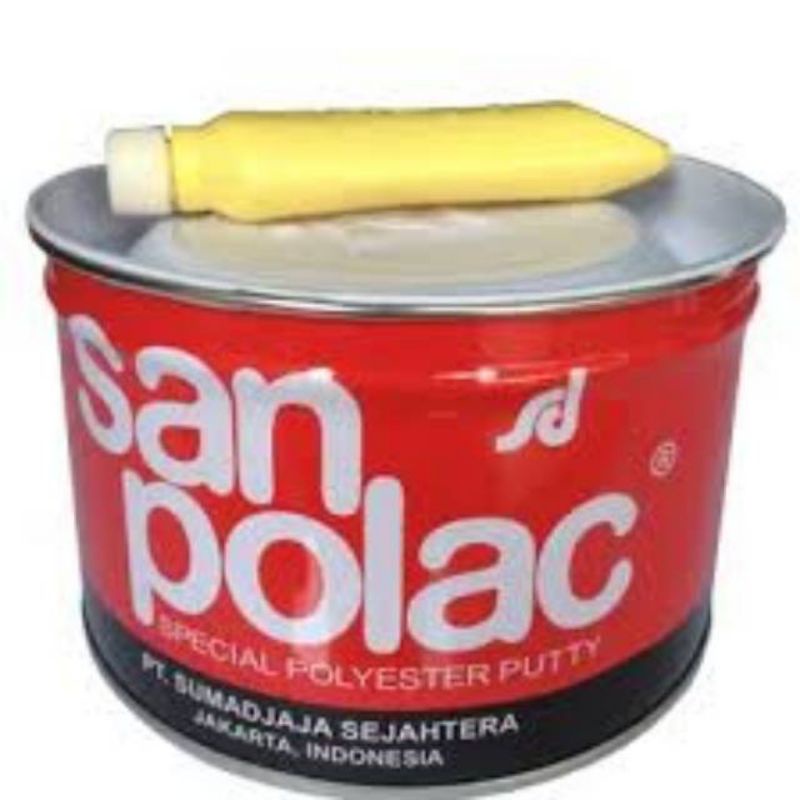 Dempul Sanpolac Plastik 1 KG/DEMPUL BODY MOBIL/MOTOR/KENDARAAN