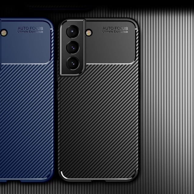 SAMSUNG S22 / PLUS / ULTRA CASING COVER CARBON SOFTCASE FOCUS KARBON ORIGINAL SOFT - S22, BLACK