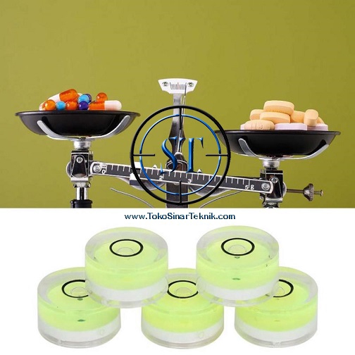 Bubble Level Spirit Disc Round 15x8mm Calibration Tripod Camera Waterpass Bulat Kemiringan 1508 Green Circular level