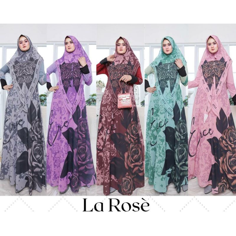LA ROSE SYARI BY ERCE PRODUCTION_Gamis Kekinian Terlaris Termurah Bestseller