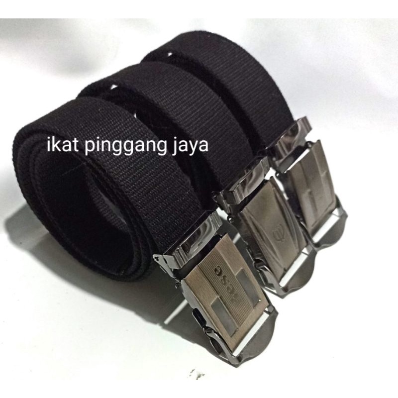 ikat pinggang katun / kanvas model jepit kode A02