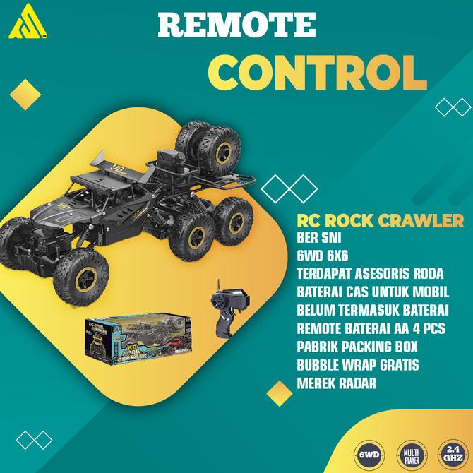 rc offroad rock crawler mobil remote kontrol 1:16 6WD 1200Mah rdr1073