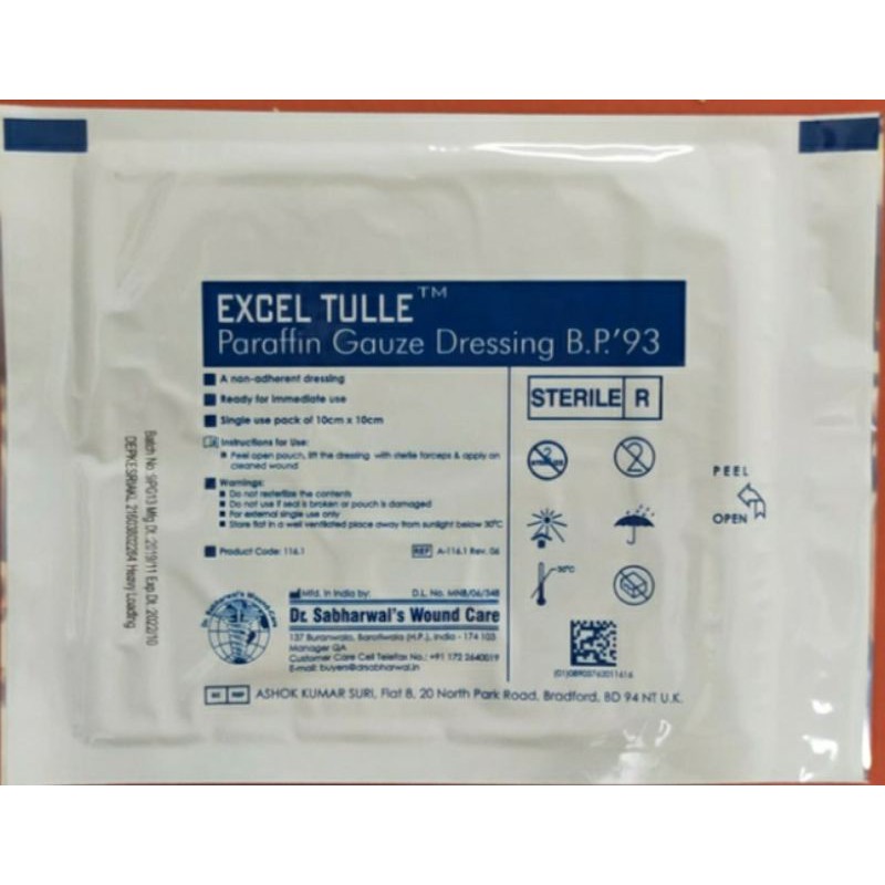 Excel tulle paraffin gauze dressing harga satuan