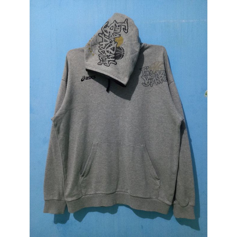 jaket hoodie asics bekas/second brand original