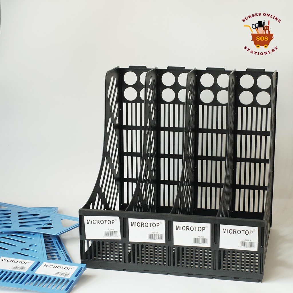 

MJ Box File 4 susun MICROTOP A-648 / Box File Plastik / Box Keranjang