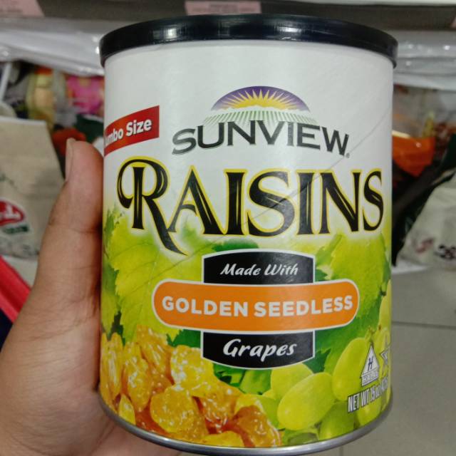 

Sunview Raisin Golden seedless grapes 425gr