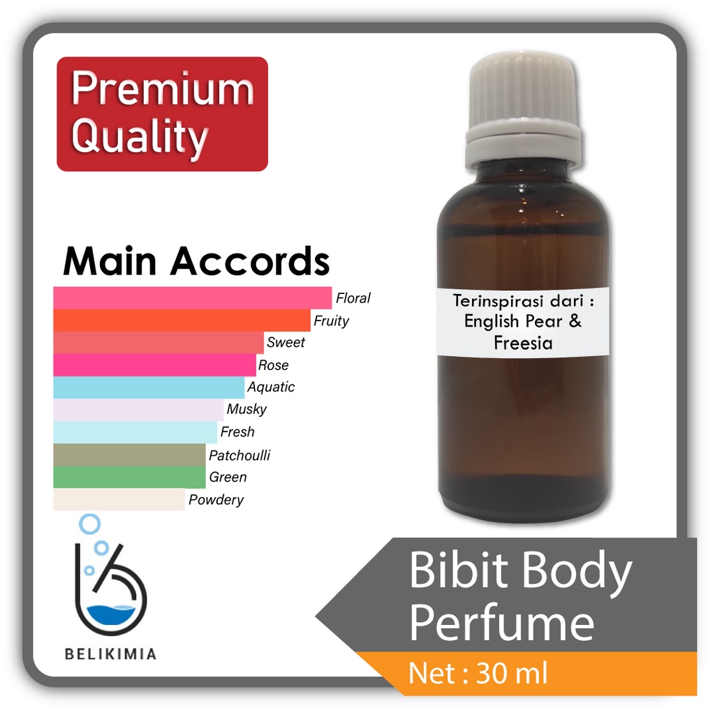 Bibit Parfum Refill Terinspirasi Parfum English Pear Premium Grade 1 Liter