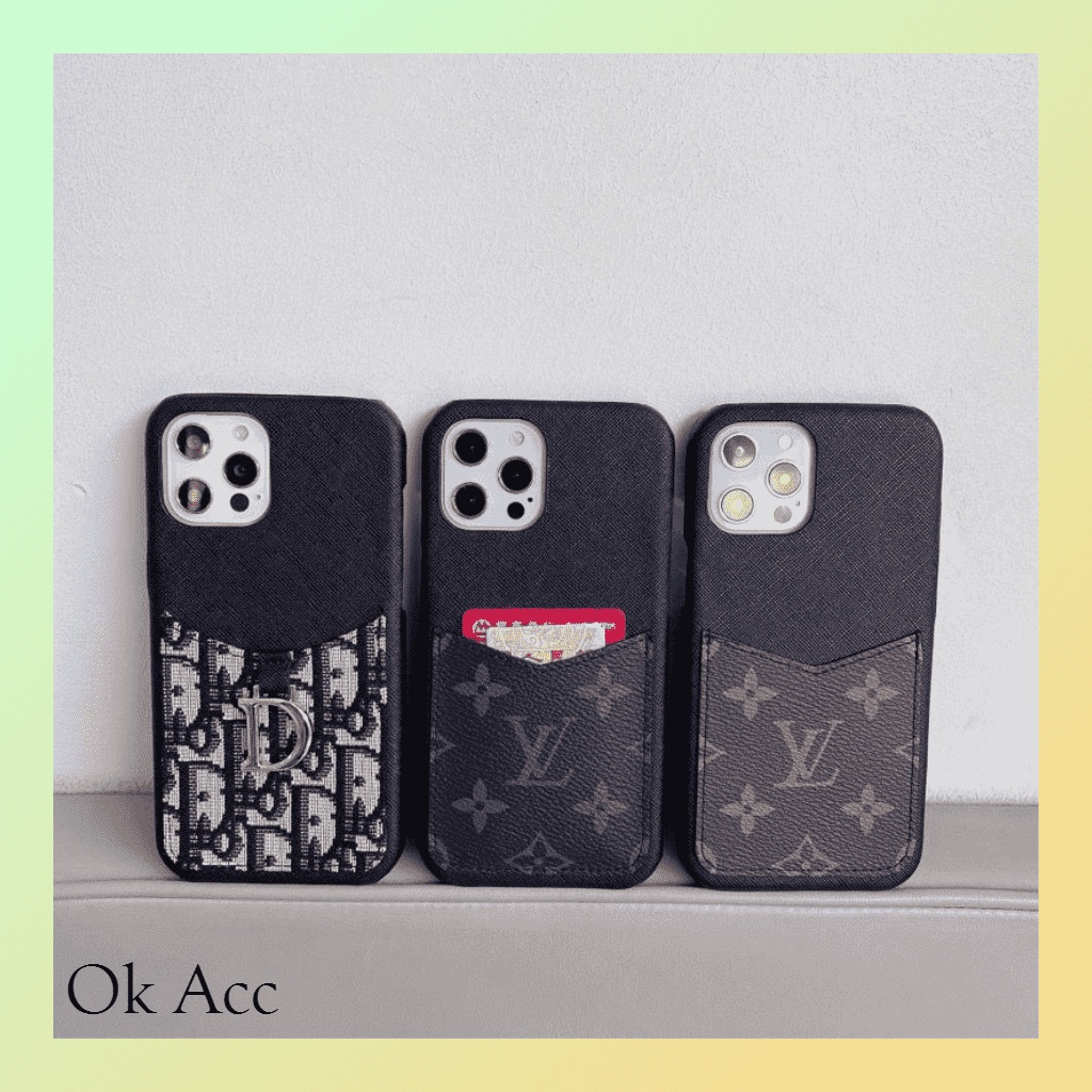 Casing elegant VL cantik Di*r Iphone 7 8 7+ 8+ plus X/Xs Xr Xs Max 11 12 13 14 Pro Max 14 Plus 14+ 14Plus FH41 ID card KTP