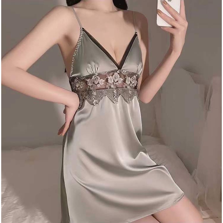 Sexy V-Neck Backless Night  Dress 8169 (M/L)