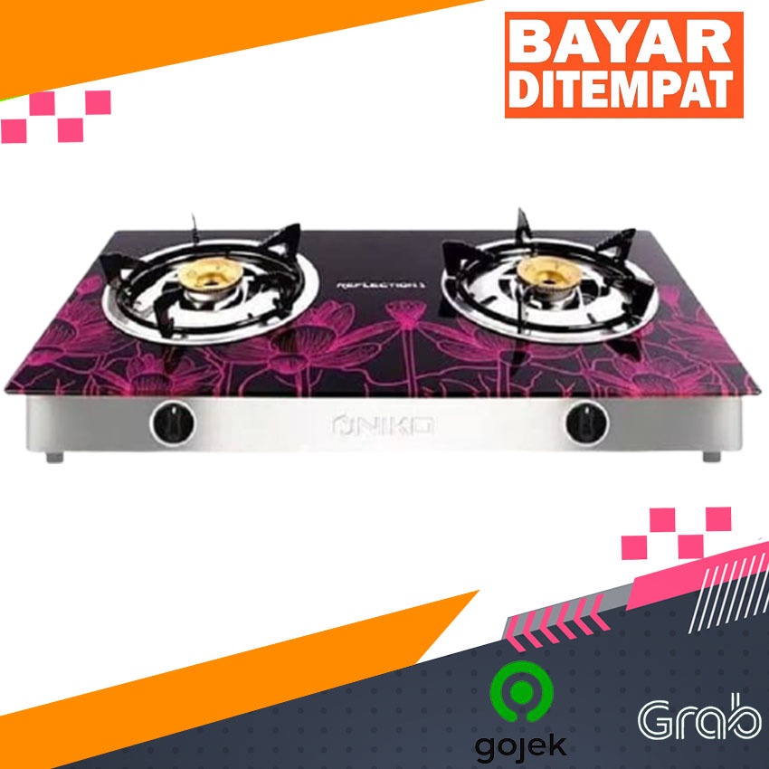 Kompor Gas Kaca Niko Kompor Gas 2 Tungku SNI
