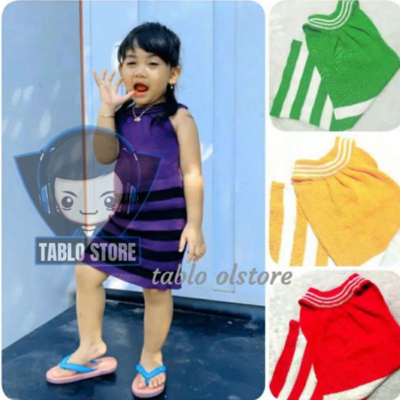 Dress Gisel Gempi Dres Rajut Baju Anak Perempuan Terbaru