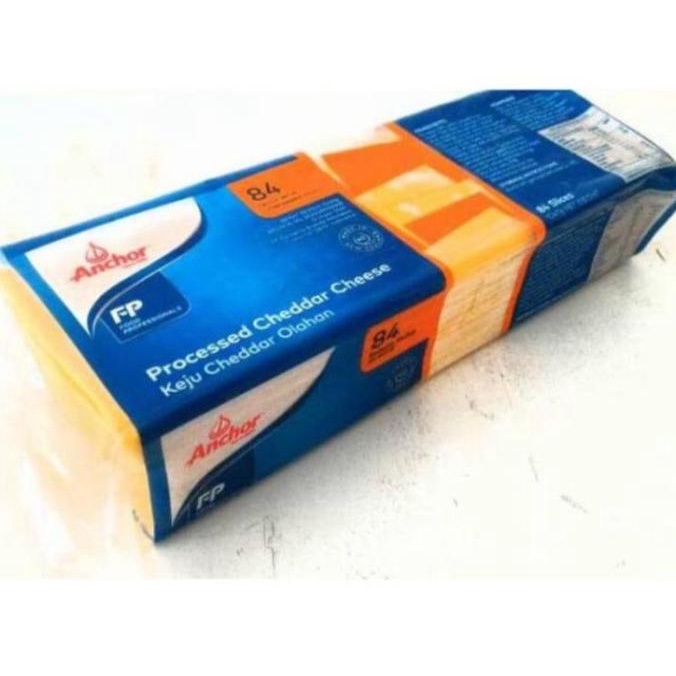 

BAYAR DITEMPAT Keju Anchor Orange Slice - Cheddar Cheese Slice 1040gram isi 84 lembar