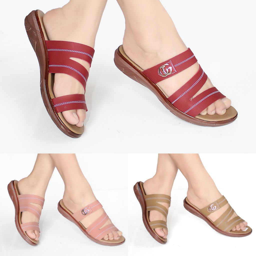 Terlaris Sandal wanita Teplek ZigZag/realpict/ bisa COD