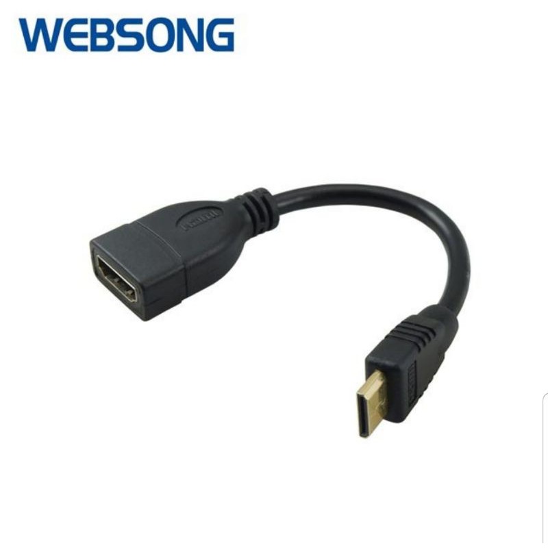 Kabel HDMI Type A Female to HDMI Mini Type C Male 1080P Websong