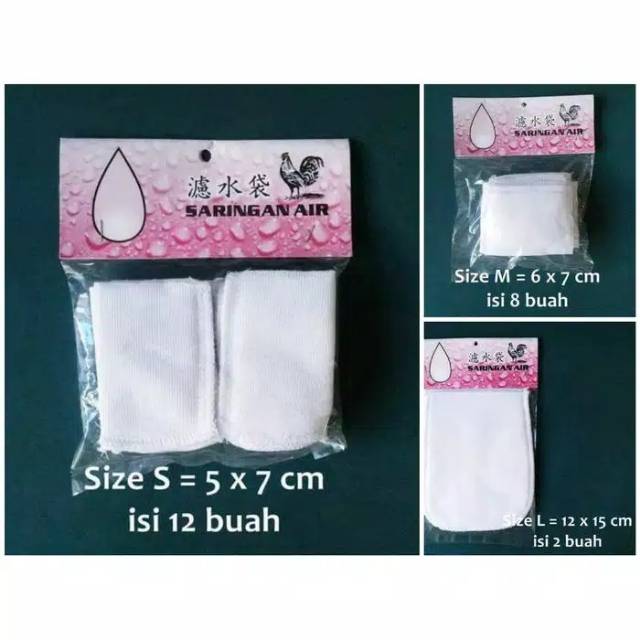 Water Filter Air Saringan Keran Air Kain