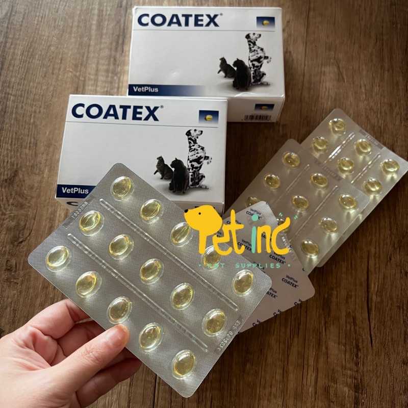 VetPlus Coatex for Hair and Skin Care for Dogs and Cats in Capsules - harga per 1 PCS