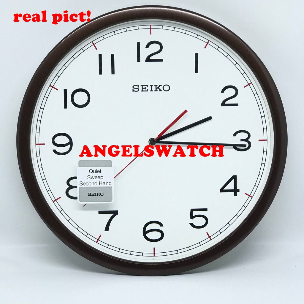 angelswatch jam dinding seiko original qxa476 jalan halus qxa476 sweep movement