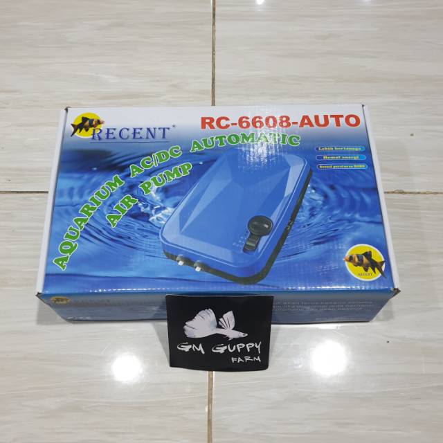 Aerator Recent RC 6608 AC|DC untuk Aquarium