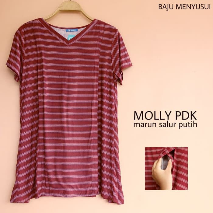Atasan Wanita - Blus Sifon - Blouse Wanita Mamigaya Nursing Wear - Molly | Baju Menyusui | Atasan