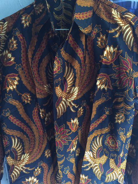 Kemeja Batik Pria Lengan Panjang Size M L Xl Xxl Bswart Batik Hrb026