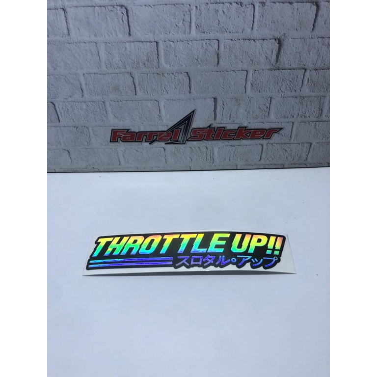 stiker THROTTLE UP!! Sticker THROTTLE UP Hologram