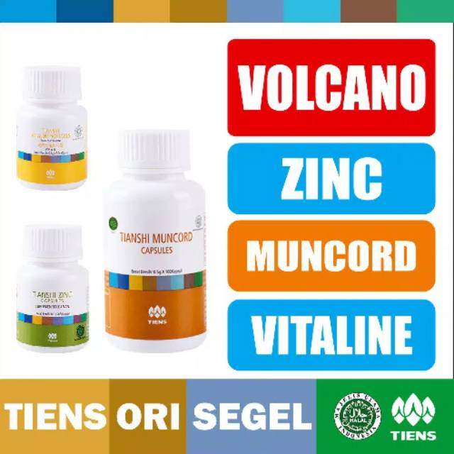 Tiens / Tianshi PAKET VOLCANO - ZINC + VITALINE + MUNCORD cordyceps -