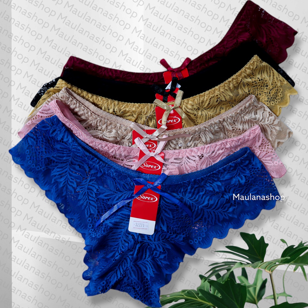 12pcs - Celana dalam wanita G String Sorex