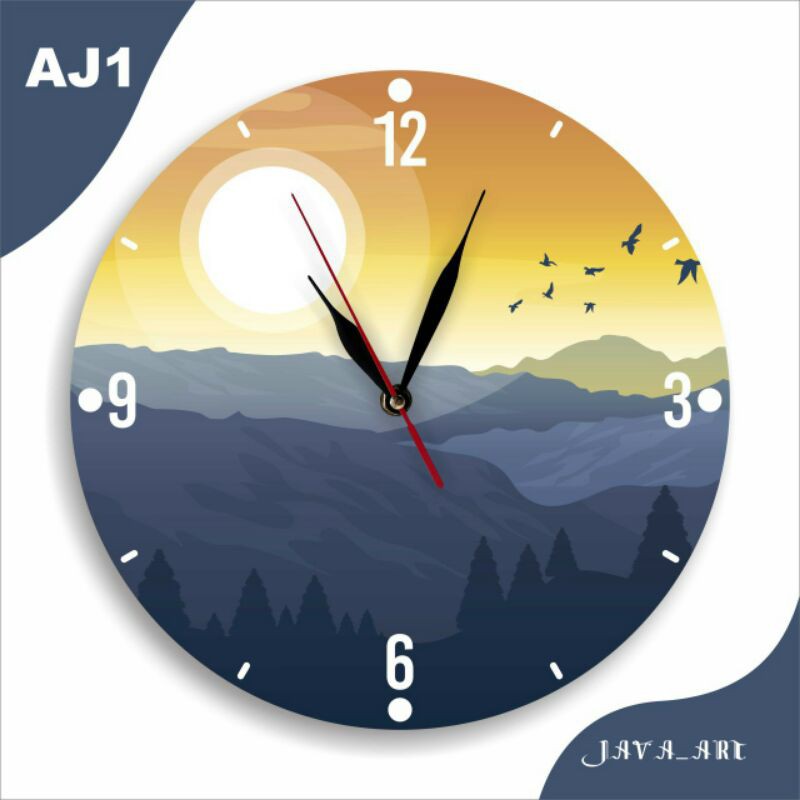 Jam kayu custom/ Jam Kayu Dinding
