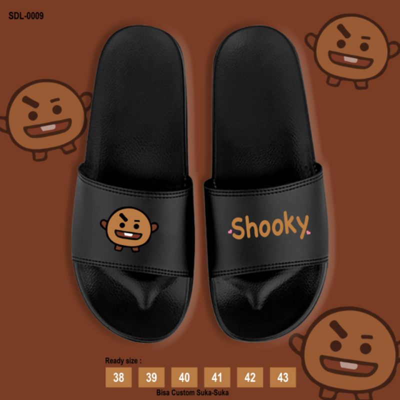 SENDAL SLOP BT21/SLIPPER BT21 COOKY/TATA/CHIMMY/RJ/KOYA/MANG/SHOOKY