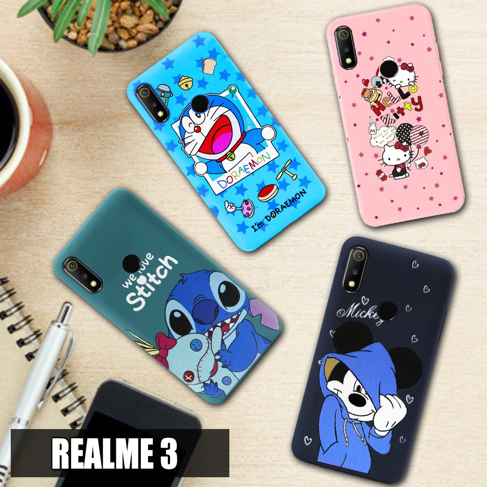 TPU Case Realme 3 Realme 3 ProSoftcase Karakter Animasi Kartun Unik Dan Lucu