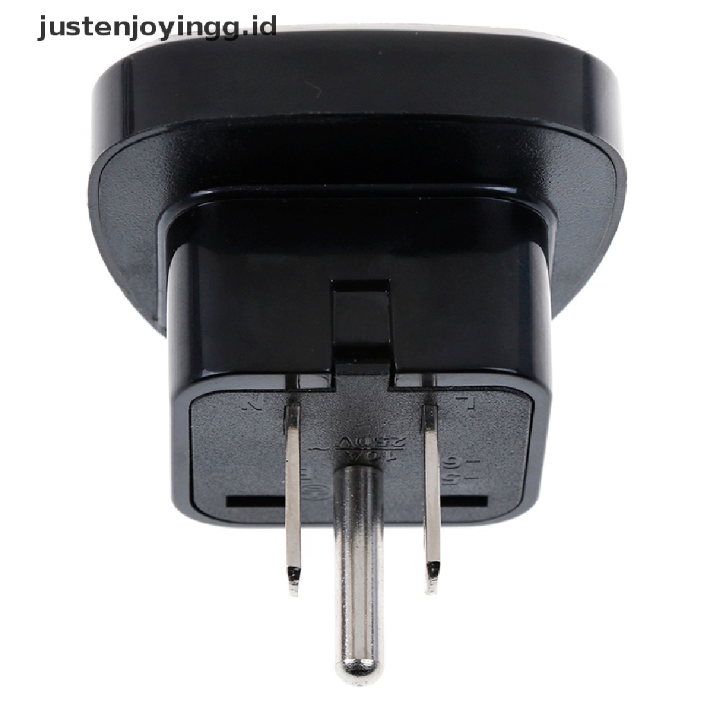 // justenjoyingg.id // Universal EU UK AU to US USA Canada AC travel power plug adapter converter ~