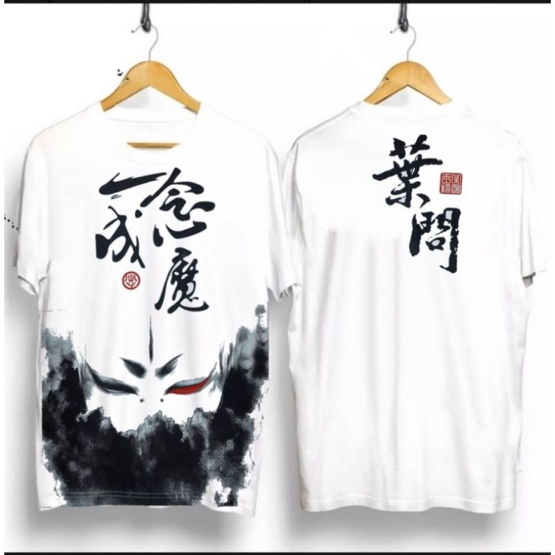 kaos distro lengan pendek motif // Desain Jepang // samurai Jepang // Sakura Putih // ikan Koi // pa