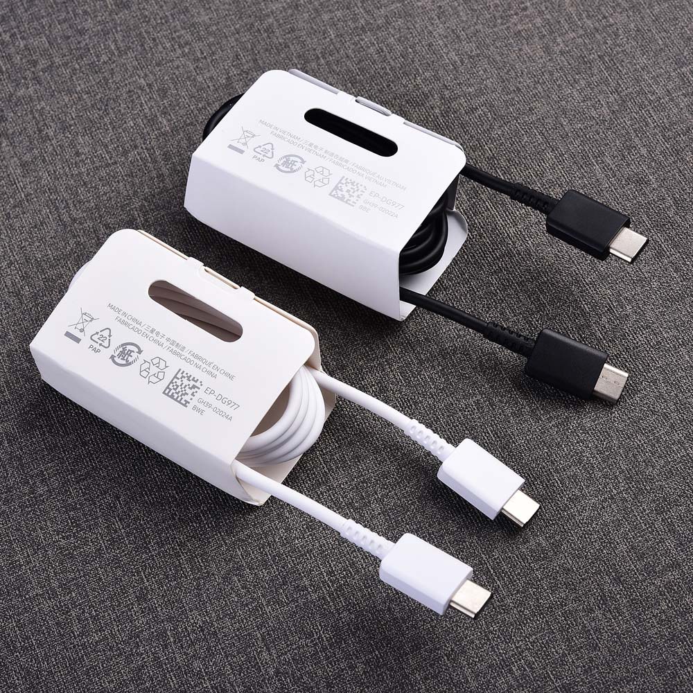 CHARGER SAMSUNG ORIGINAL Fast Charging Type C to Type C FOR Note 10, Note 10+, A70 / S20 / S20 FE / S20+ / S21