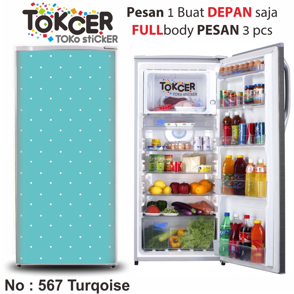 Stiker Kulkas 1 Pintu dan 2 Pintu POLKADOT