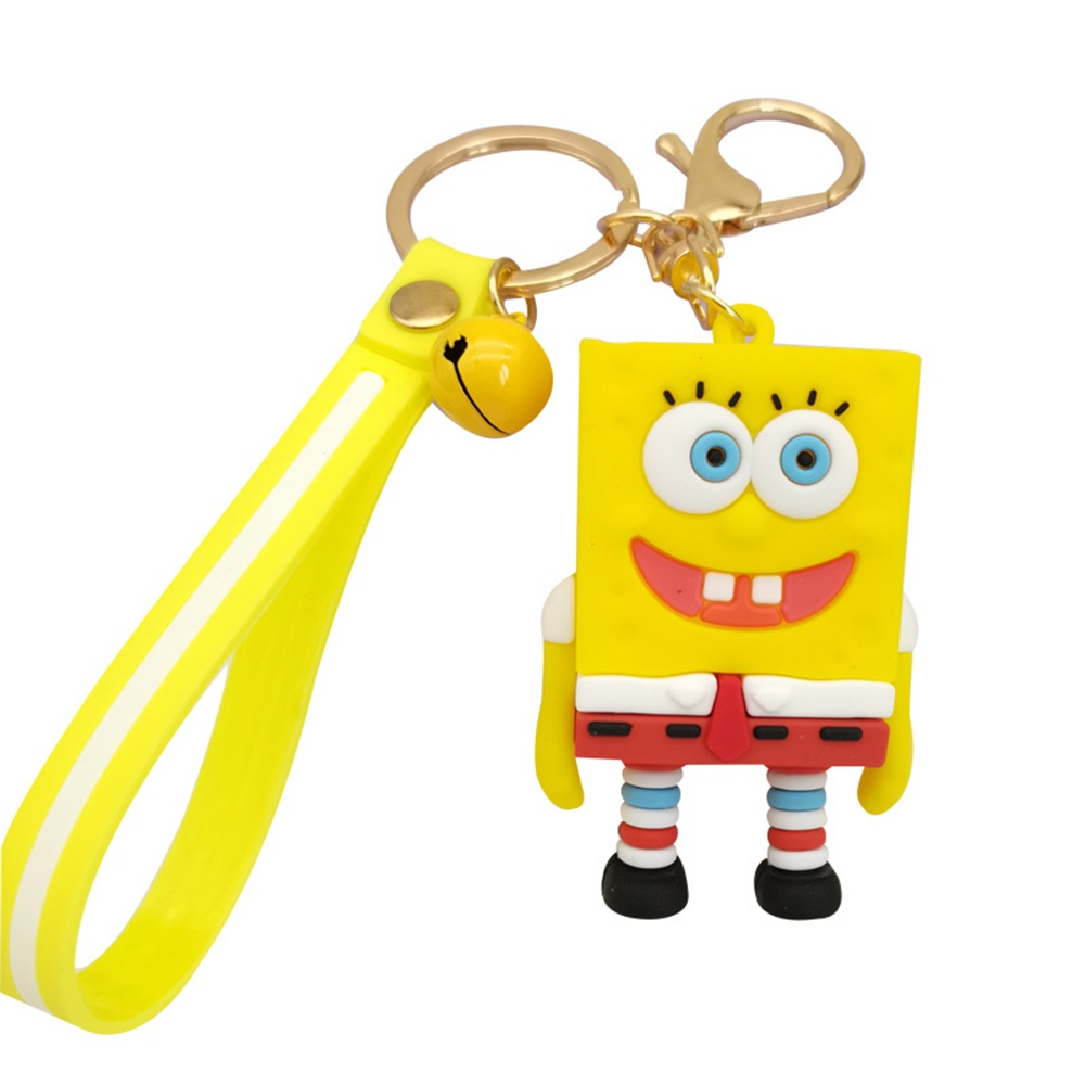 Gantungan Kunci Bentuk Boneka Kartun Spongebob Lucu