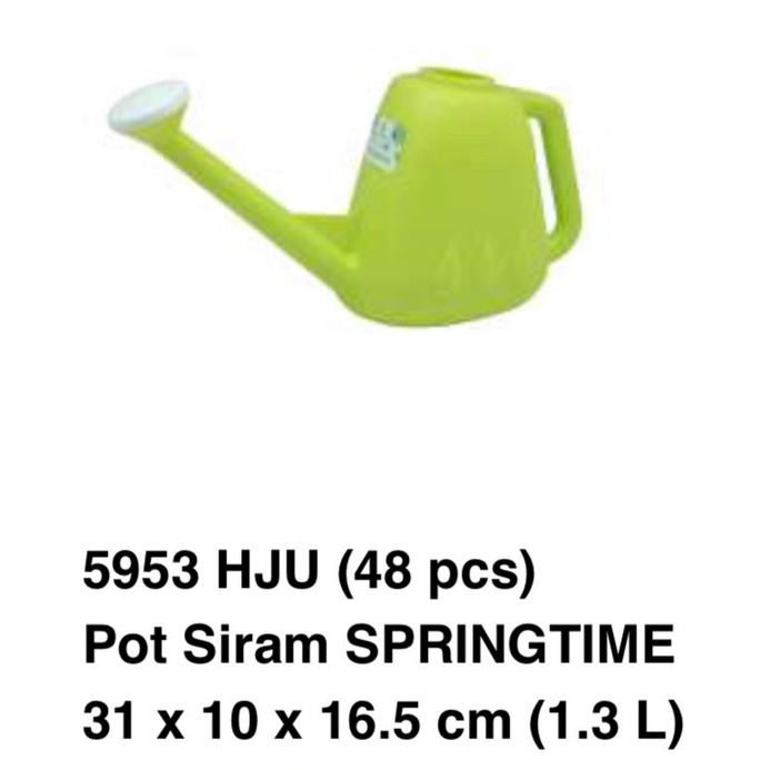 Alat Siraman Bunga Pot Siram Springtime Alat Teko Penyiraman Bunga Tanaman 1,3 Liter Watering Can