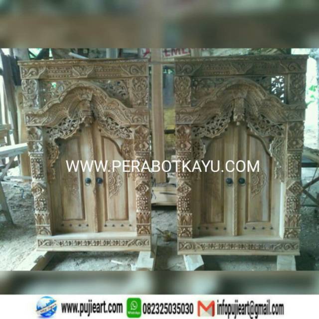 Promo Jendela Gebyok Murah Kayu Jati / 2PSC Jendela Gebyok Ukir Jepara - Jawa - Kudus
